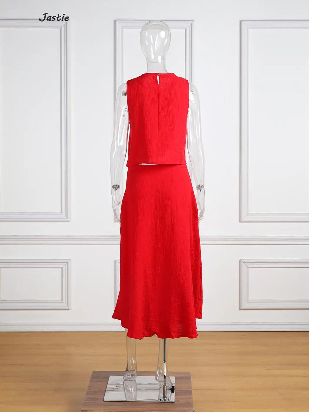 Summer Outfits For Women 2023 New Casual Cotton Linen Suit Loose Sleeveless Vest Single-breasted Skirt 2 Piece Set Women Outfit