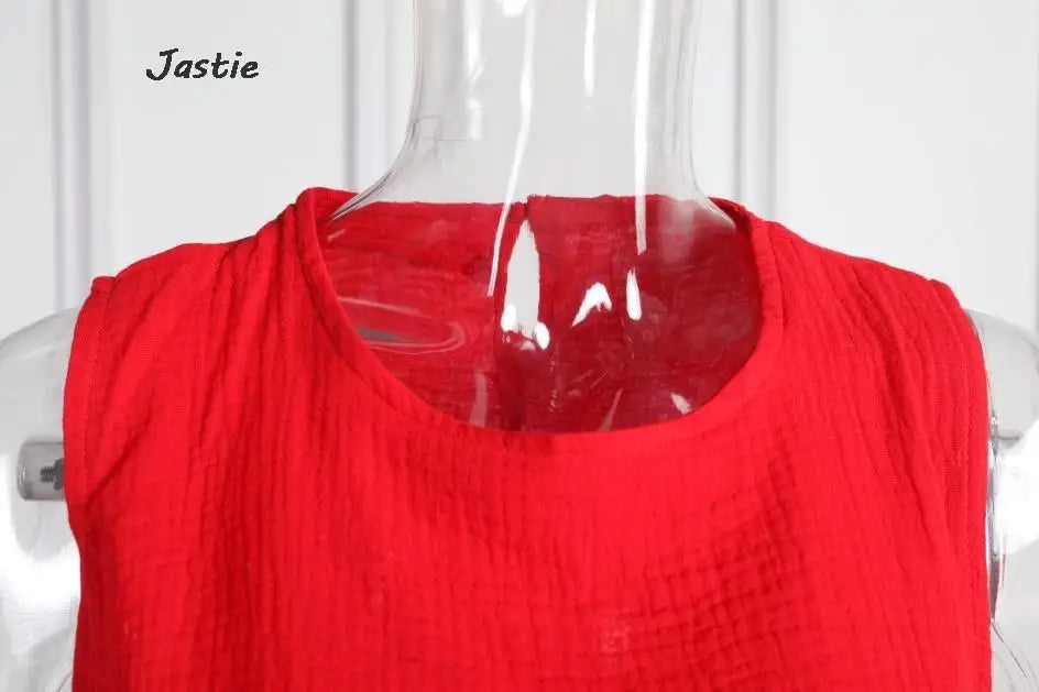Summer Outfits For Women 2023 New Casual Cotton Linen Suit Loose Sleeveless Vest Single-breasted Skirt 2 Piece Set Women Outfit