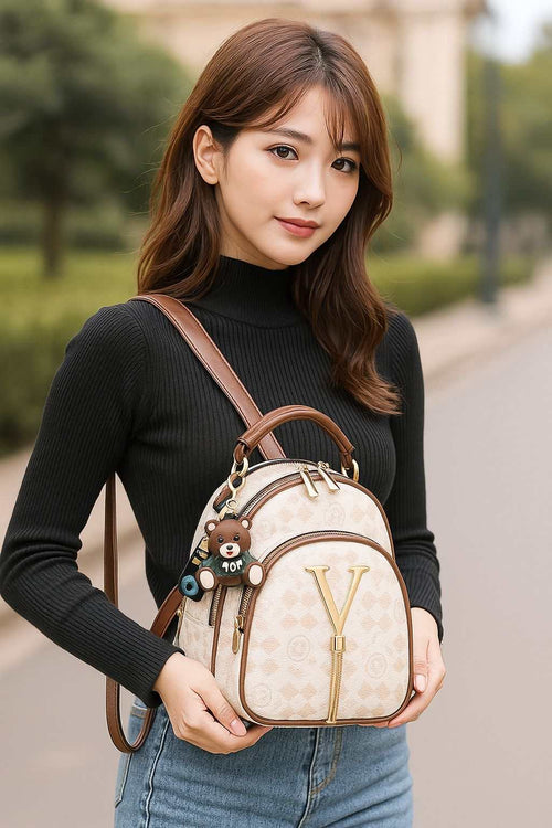 Aurelia Luxe Shoulder Bag 2024 luxury designer large capacity lightweight crossbody shoulder bag with teddy bear charm