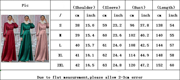 Elegant women's satin waist tie dresses in pink, burgundy, green, black, and purple with long sleeves and high-waist A-line silhouette
